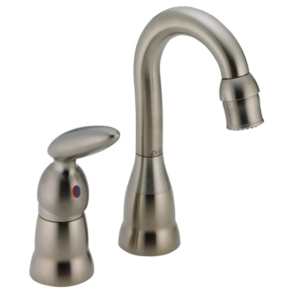 Delta-Delex-Brizo | 198-SS | *DELTA 198-SS MICHAEL GRAVES SINGLE LEVER WIDESPREAD BAR/PREP SINK FAUCET.  Brilliance Stainless Finish