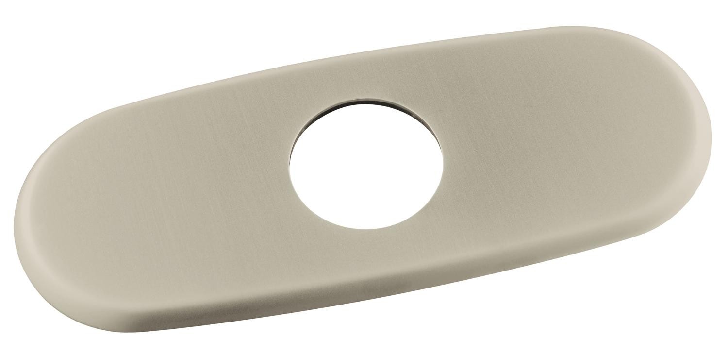 Grohe | 07551EN0 | GROHE 07.551.EN0 6" EURO ESCUTCHEON 1-HOLE BRUSHED NICKEL